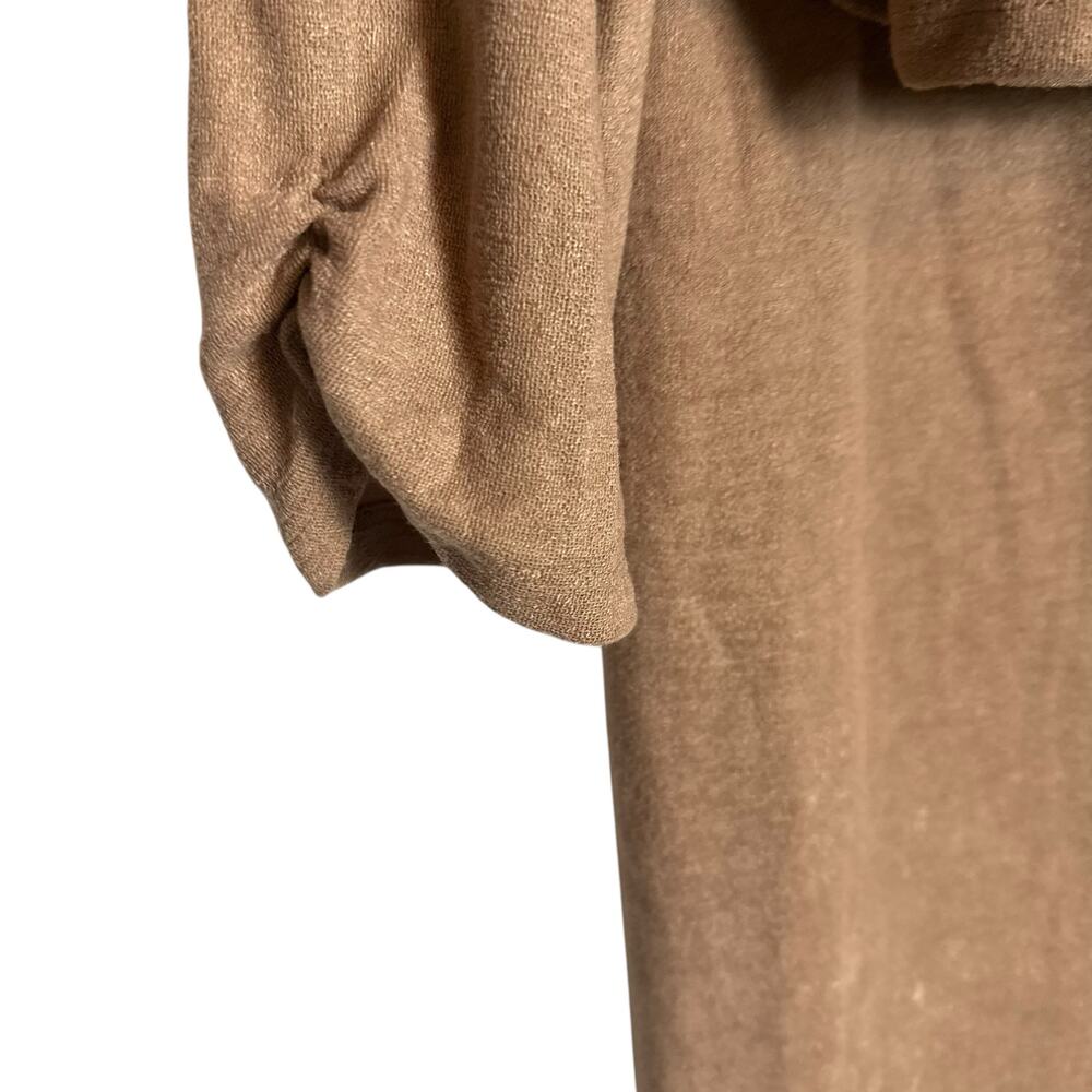 Reformation Janice Buff Beige 3 Piece Cardigan Sweater Midi Skirt Set Size XL - Picture 8 of 14